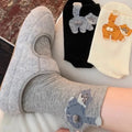 Cat Printed Three Dimensional Mid Tube Socks Sweat Absorbing Breathable Soft Casual Couples Socks for Men Women