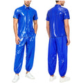 Men Waterproof Glossy Jacket Tops with Jogging Pants Hip | SAMAG