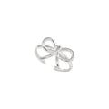 VENTFILLE 925 Sterling Silver Bow Tie Open Finger Ring For Women Gift Cute Design Fashion Jewelry Gift Wholesale