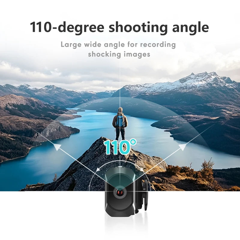 Head Mounted Camera Anti Shake Outdoor 2.7K High-Definition Sports Camera Cycling Recorder Photography and Video Recording