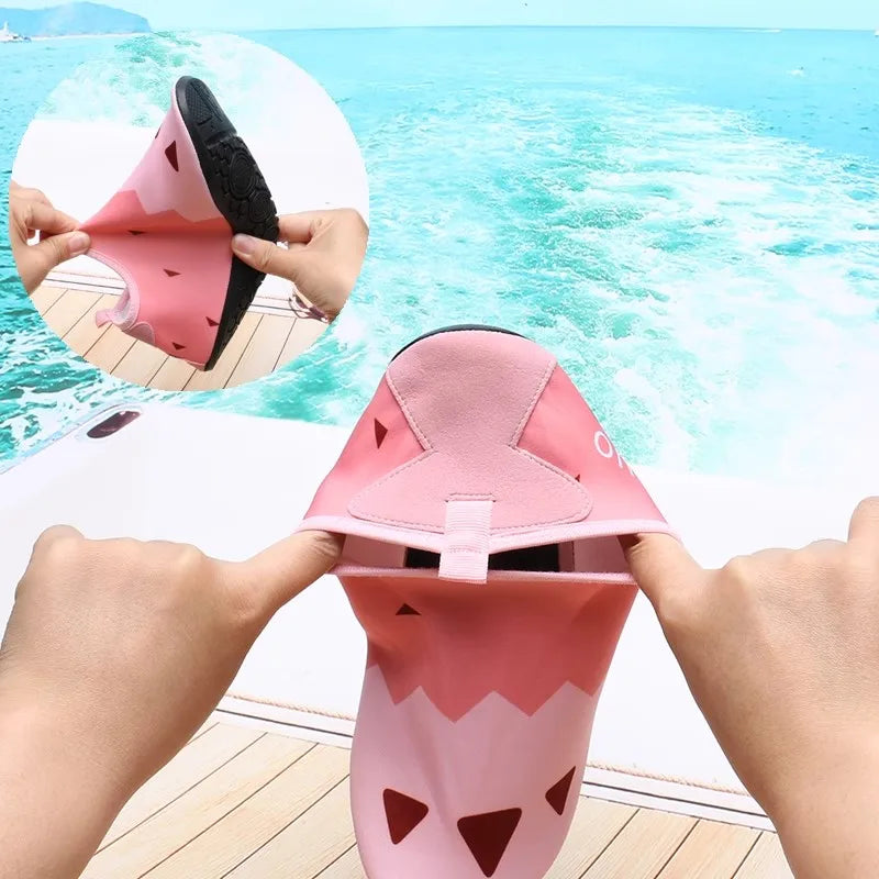 Quick-Drying Beach Water Shoes Kids Swimming Aqua Sandal Barefoot Surfing Upstream Sneakers Boys Girls Beach Sneakers