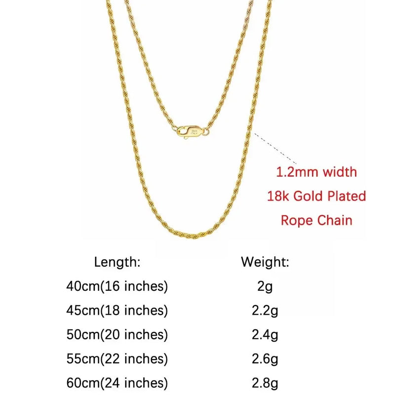 Rinntin Luxury 925 Sterling Silver Diamond - Cut Rope Chain Necklace For Men Women Fashion Italian Neck - Visuel 13 | SAMAG