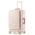 Side Opening Suitcase Scalable Large Capacity Case Rolling Luggage 20/24/28inch Travel Trolley Bag With TSA Lock Colorful Wheels