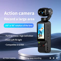 Portable HD 4K Action Camera Manual 90 180 Degree Rotation For YouTube Vlog Video Recording Record Life Handheld Action Camera