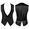 Men's Vests Medieval-Style Vintage Costume Tuxedo Sleeveless Vests European Vintage Stage Halloween Costume Gothic Jacket Set