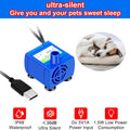 Water Pump LED Light Pet Cat Water Fountain Motor Replacement for Cat Flowers Drinking Bowl Dispenser Pet Accessories