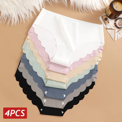 Ice Silk Seamless Panties /Set Women's Briefs Solid Color | SAMAG