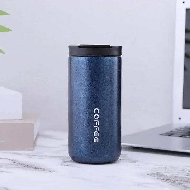 350ml/500ml Leak-Proof Travel Thermal Water Bottle, Thermos Mug, Coffee Mug, Double Stainless Steel 304 For Gifts