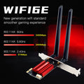 WiFi 6E AX210 Wireless PCI - E Adapter Tri - band 2.4G/5G/6Ghz Compatible BT 5.3 802.11AX Network Wi - Fi - Visuel 2 | SAMAG