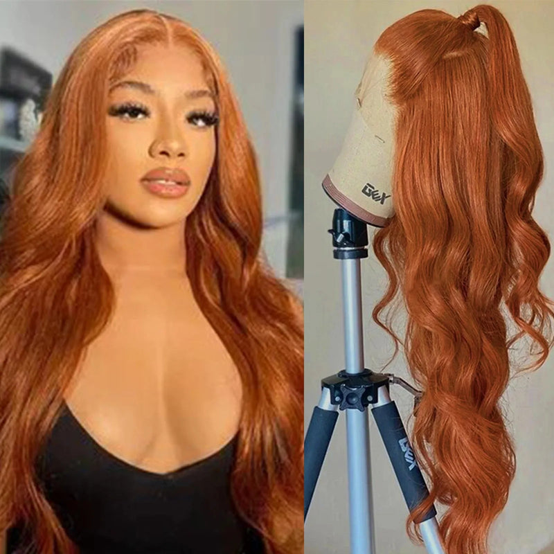 180Density Honey Blonde Wig Long Body Wave Lace Front Wigs Blonde 13x4 Hd Lace Frontal Wig Pre Plucked Daily Wear For Women