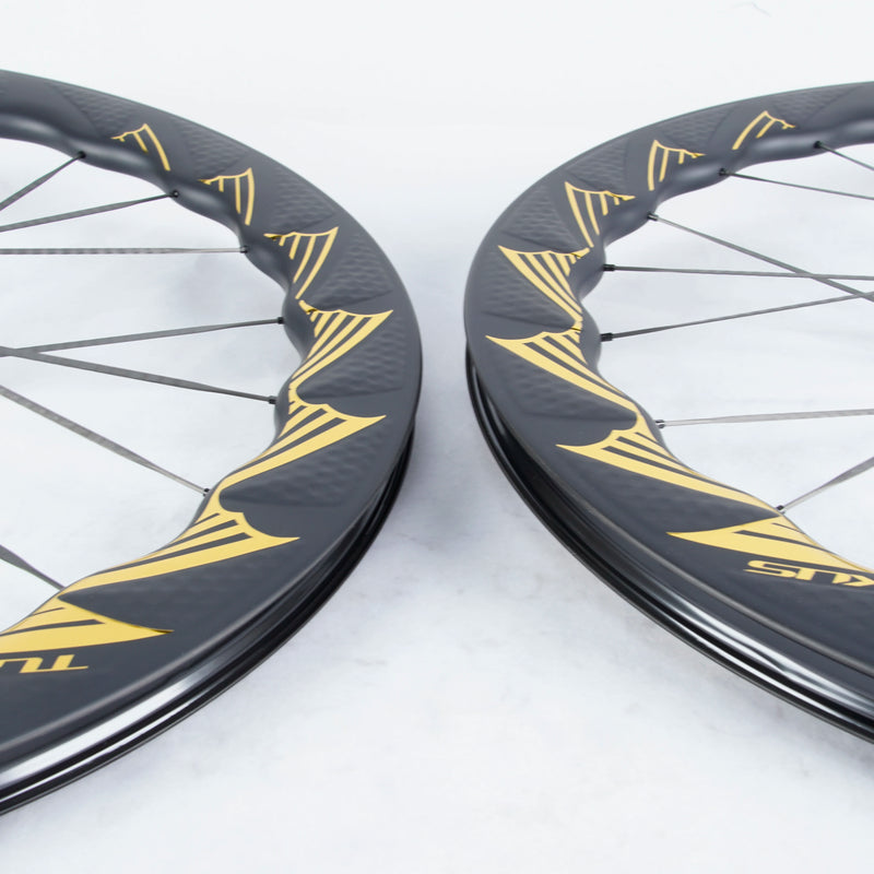 TUKUS BLUEFIN TURBO Road Carbon Bike Wheelset Ceramic Bearing Disc Brake Ratchet 52T Hub Bicycle Wheel Cycling Rims 700C Cyclist