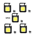 1-5PCS Mini 1500LM LED Flashlight Work Light Portable Pocket Flashlight Keychains Torch USB Rechargeable For Outdoor Camping