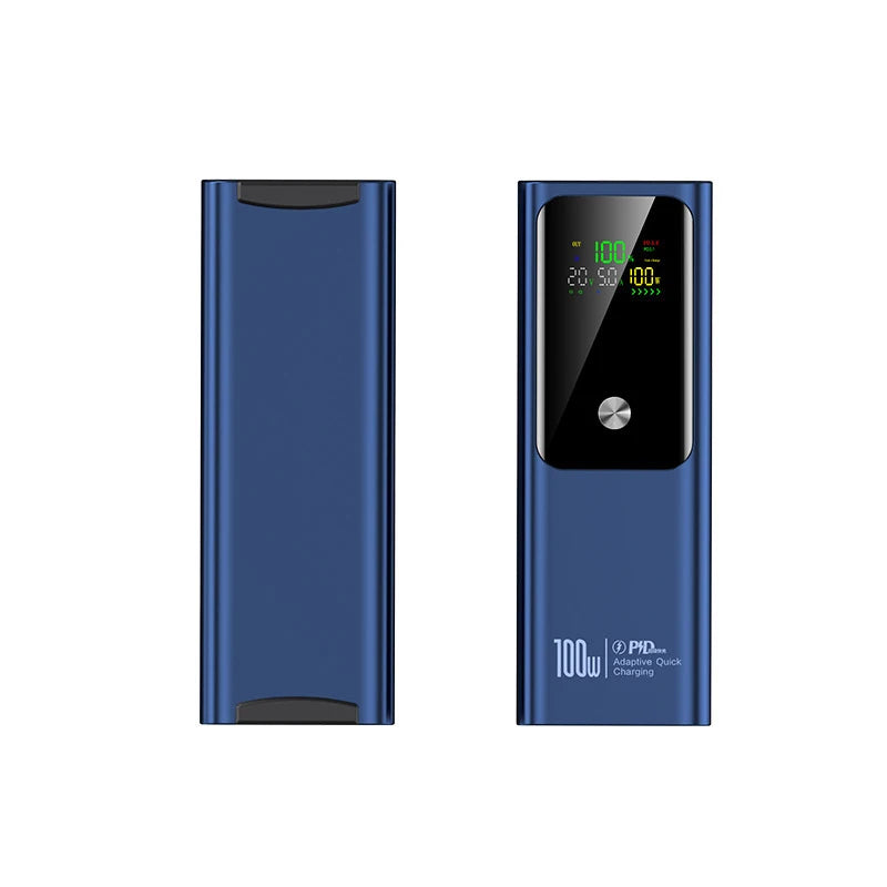 New PD 100W Power Bank 100000mAh External Battery Capacity Fast Charging Portable Charger Powerbank For Laptop iPhone Samsung