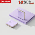 Lenovo New 500000mAh Mini Power Bank Built-in 4 Cables Large Capacity Super Fast Charging External Battery for IPhone Samsung