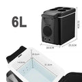 12V 6L Car Freezer Mini Freezer Portable Auto Refrigerator Outdoor Refrigerator Auto Refrigerator Car Heater Cooler