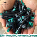50/12 PCS JINHAO 12 Colors 2.6mm/3.4mm Fountain Pen Ink Cartridges For Majohn Hongdian Stationery School Office Supplies