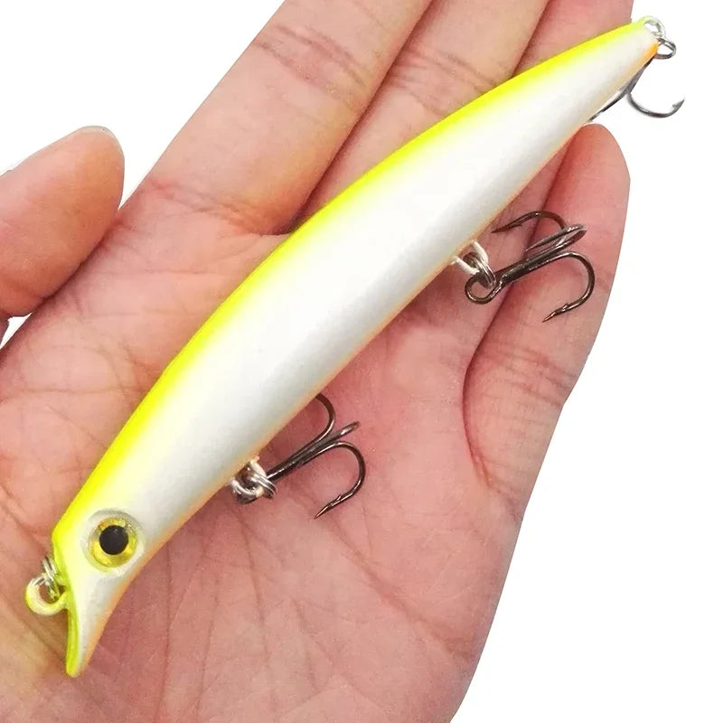 OUTKIT Fishing Lure 1PC Laser Minnow 16g 12cm Wobbling Minnow Floating Lure Hard Bait Fishing Wobblers Crankbait Artifici