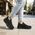 Desai Men's 2026 Slip-on Sneakers Knitted Sock Shoes Breathable Comfortable Sporty Footwear Hollow-out Sole Walking Shoes
