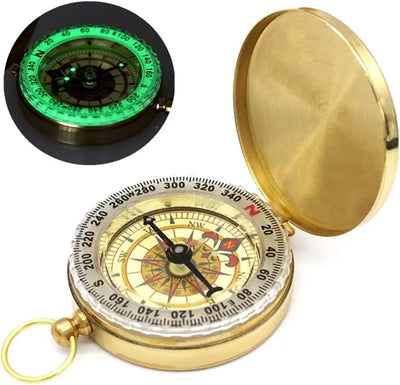 Camping Survival Compass for Hiking, Glow in The Dark | SAMAG