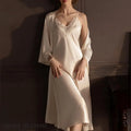 Plus Size Long Robe Nightgown Set Pajama Elegant Kimono | SAMAG