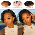 Pixie Cut perruque Short Curly Human Hair Wigs perruque bresillienne Cheap Remy Hair 13X1 Transparent Lace Wigs For Women Sale