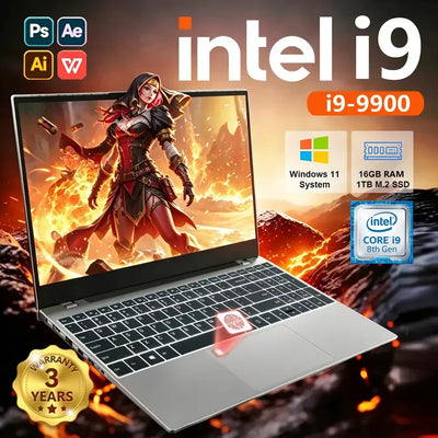 New 15.6' Ultra Slim Laptop Intel Core I9-9900 16GB RAM | SAMAG