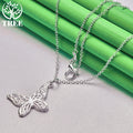 18K Gold Hollow Butterfly Pendant Necklace For Women necklaces Fashion Party Birthday Wedding Jewelry Gifts