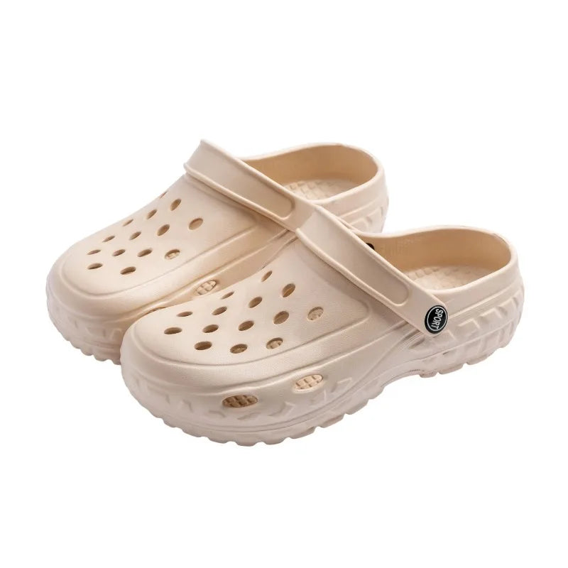 Women's Spring and Summer Casual and Comfortable Slippers EVA Thick Sole Anti-Slip Breathable Wide Foot Friendly Home Slippers