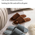 Men's open Toed Slippers Autumn and Winter Indoor Anti slip Breathable Bedroom Silent Couple's home Shoes for Srping and Autunm