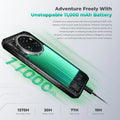 Oukitel WP62 5G Rugged Smartphone Android 15, 6.6" FHD+ 108MP Camera 48GB(16+32) +512GB Mobile Phone, 11000mAh 33W Cellphone
