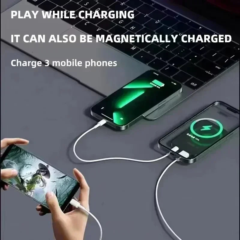 Lenovo 500000mAh CCC Wireless Power Bank Portable Magnetic Fast Charger For Magsafe Auxiliary Battery For Xiaomi iphone