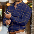 Men's business lapel shirt office casual outdoor street | SAMAG