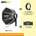 SMDV Flip 32 Quickly Release Parabolic Out Door Softbox for Godox Flash Soft box V1 AD100PRO AD300PRO V860III AD200