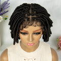 Short Dreadlock Braided Wigs Synthetic Full Lace Braided Lace Wigs with Baby Hair Lace Frontal Locs Braids Wigs for Black Women
