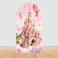 Fairy Tale Castle Butterfly Floral Arch Backdrop Cover Princess Girl Birthday Baby Shower Party Decor Photography Backgrounds