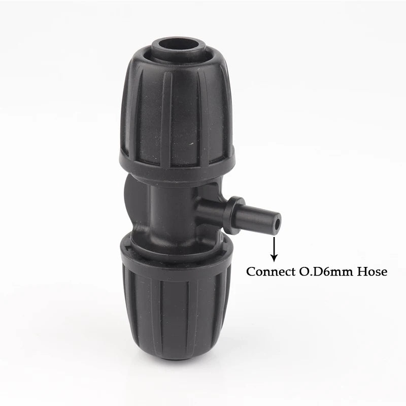 2~10Pcs 16mm PE Pipe Connectors Garden Watering Irrigation Joints Agricultural Irrigation Quick Connector Straight Elbow Tee