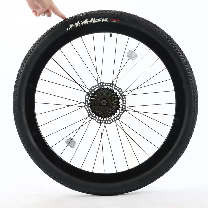 MTB Triple-Layer Alloy Wheelset, Disc Brake, QR, 7-9 Speed, 20/22/24/26/27.5", 2.125" Tires & Brake Pads, Ready-to-Ride
