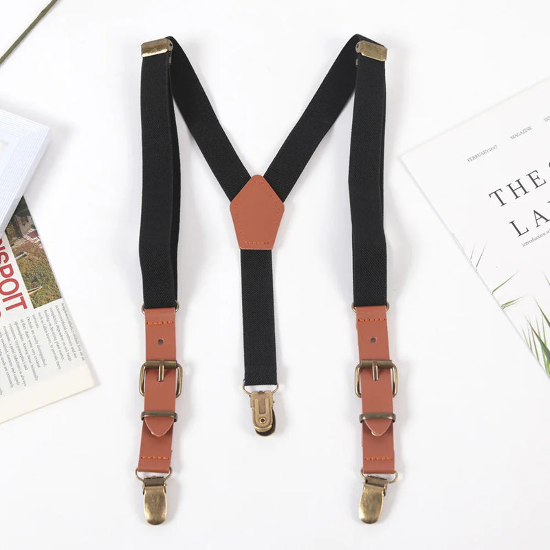 New Casual Kids Elastic Suspenders Children Boys Matching Tuxedo Suit Adjustable Y - Back Braces for - Visuel 11 | SAMAG