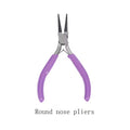 6pcs/set DIY Hand-operated Pliers 4 Tweezers 1 Golden Ring 1 Opening Tool,  Beading Repair Supplies Wire Wrapping Multifunctiona