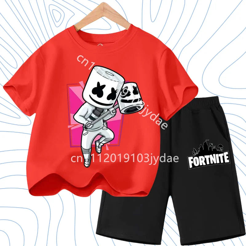 Fortnites Series T-shirt Shorts Suit for Children Hot | SAMAG