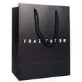 500pcs/lot Custom Luxury Paper Shopping Bags Printed Logo Retail Packaging for Clothing Gifts with Ribbon Handle