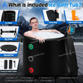 Inflatable ice bath tub Tub Inflatable ice tub Adult folding bath bucket Cold therapy Rehabilitation