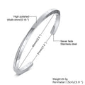 Vnox Vintage Stainless Steel Bangle for Men Women Mobius Twisted Cuff Bracelet Unisex Casual Pulseira - Visuel 20 | SAMAG