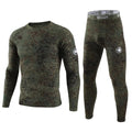 Winter Camouflage Men's Thermal Underwear Warm Sports Long Johns 2026 High Quality Elasticity Cycling Underwear Compression Set