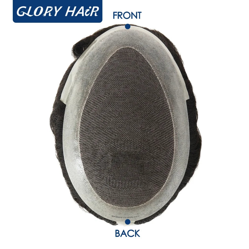 Dura Australia Men Toupee Breathable Lace With PU Male Hair Prosthesis Wig Breathable Men's Capillary Prosthesis System
