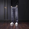 Spring Autumn Elastic Denim Jeans Men's Casual Korean | SAMAG