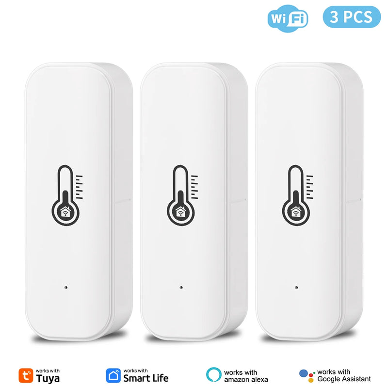 Tuya WiFi Temperature Humidity Sensor Smart Life Remote Monitor For Smart Home Work with Alexa Google Assistant