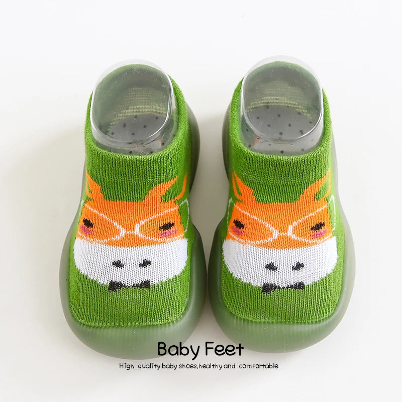 Baby Socks Shoes Boy Girl Fashion Toddler Shoes Anti-Slip  Soft Rubber Shoes Animal Style New Arrival Baby First Walker Autumn