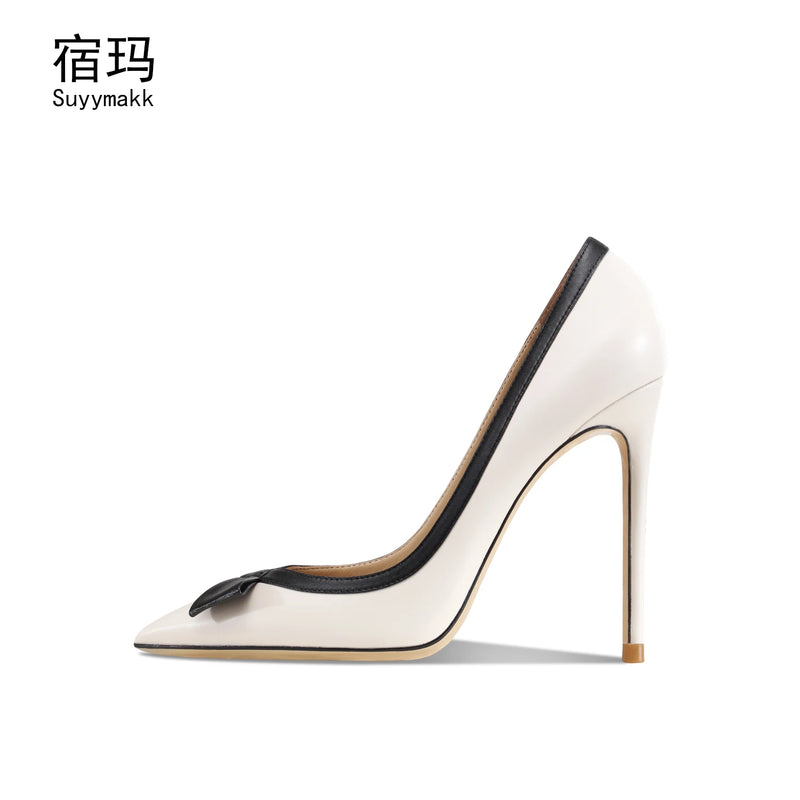 luxury women's shoes Heels For Women 2026 Bowknot Fashion High Heels Sexy Pointed Toe Pumps Ladies Stiletto Evening Dress Shoes