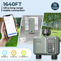Tuya Wifi+RF433  2 Outlet Smart Garden Watering Timer Drip Irrigation Controller Rainfall Delay Programmable  Works with tuya